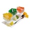 Chefs Companion Assorted Citrus 4 Lemon 4 Lime And 4 Orange Gelatin 24 oz., PK12 53628 - alternate 1